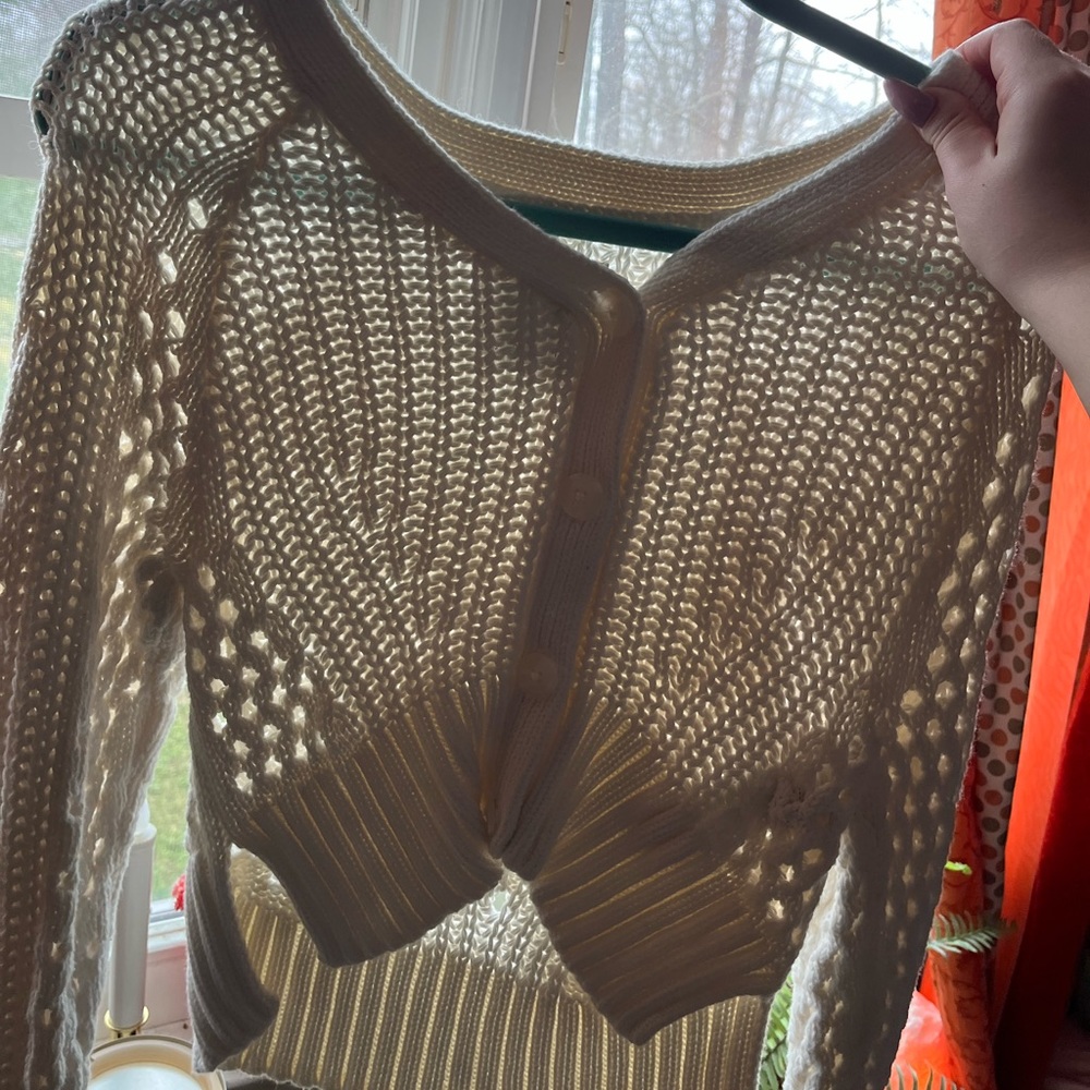 Abercrombie and Fitch Herringbone Stitch Cardigan